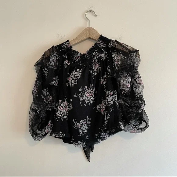 NWT Fashion Nova Worlds Apart Mesh Top Black - Picture 5 of 5